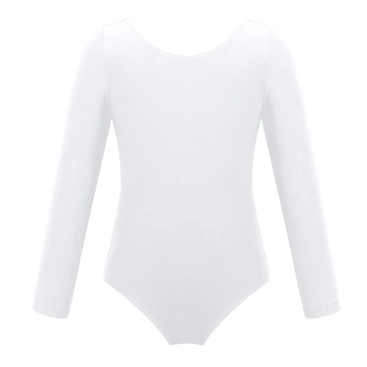 Kids Girls Ballet Leotard: Long Sleeve Solid Color Gymnastics Dance Bodysuit