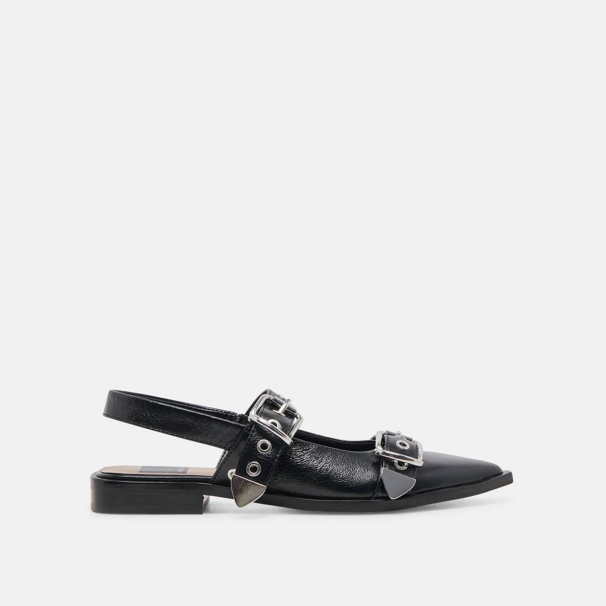 LABELL FLATS MIDNIGHT CRINKLE PATENT - re:vita