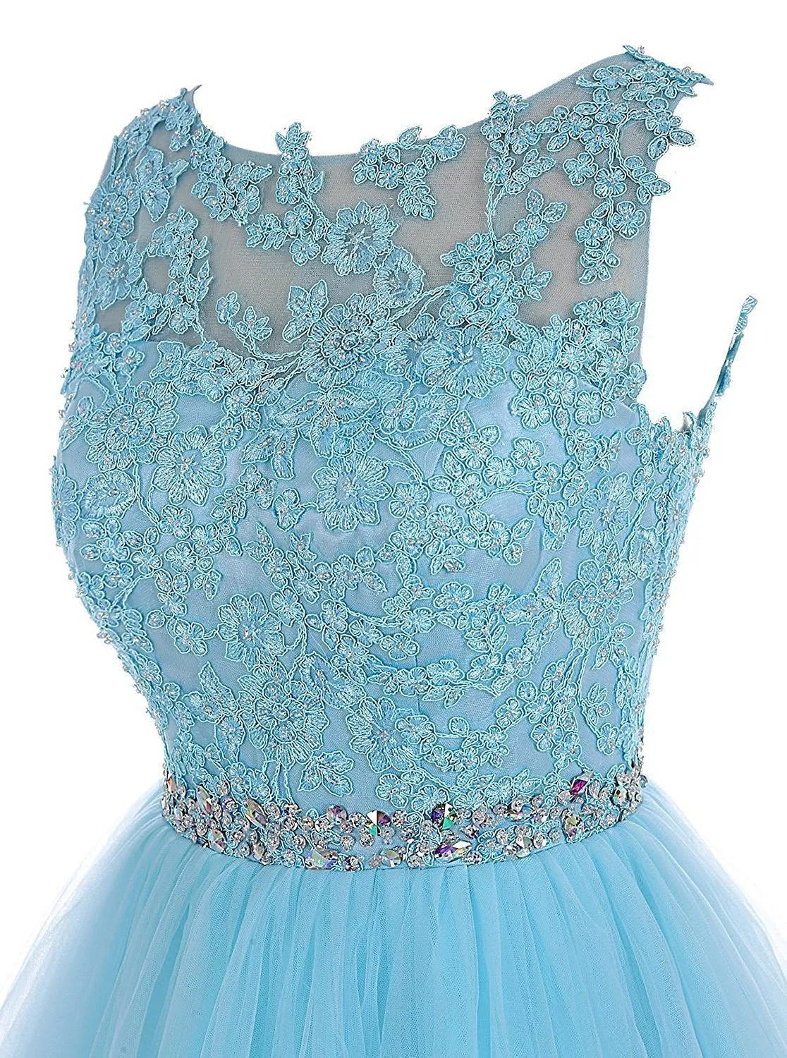 Lace Beaded Homecoming Dresses