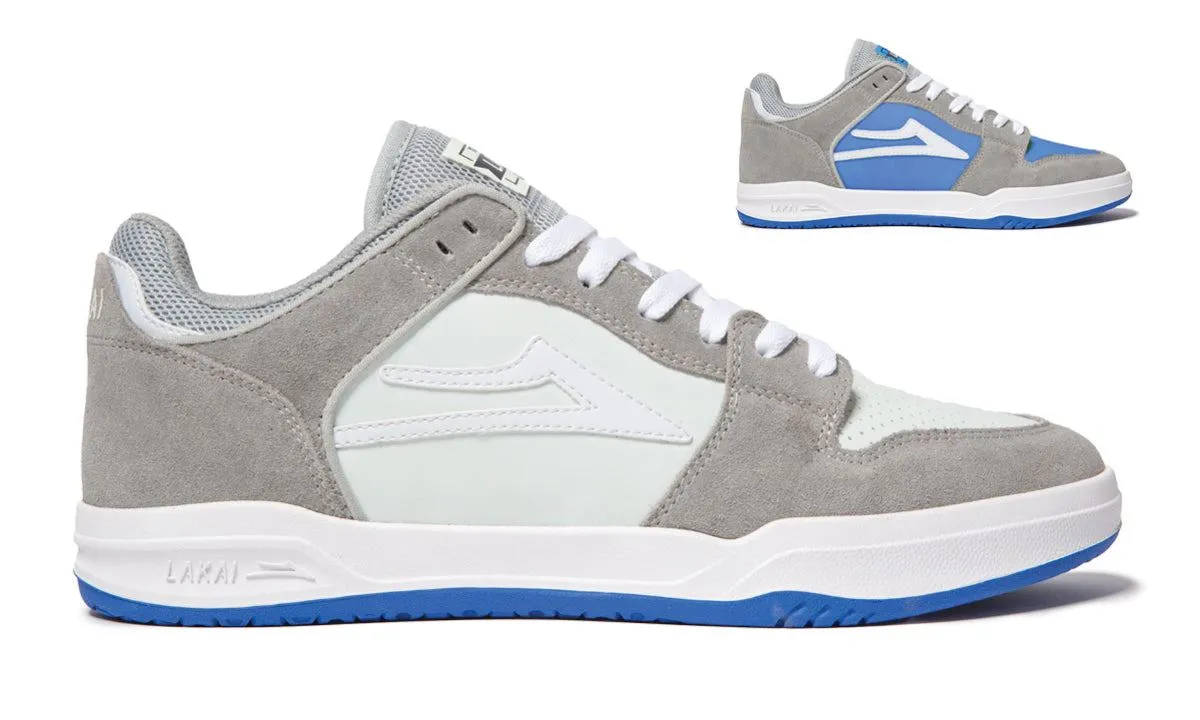 Lakai Telford Low Skate Shoes - Grey / Blue UV