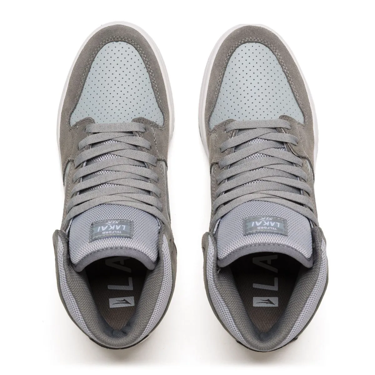 Lakai Telford Skate Shoes - Grey / Light Grey