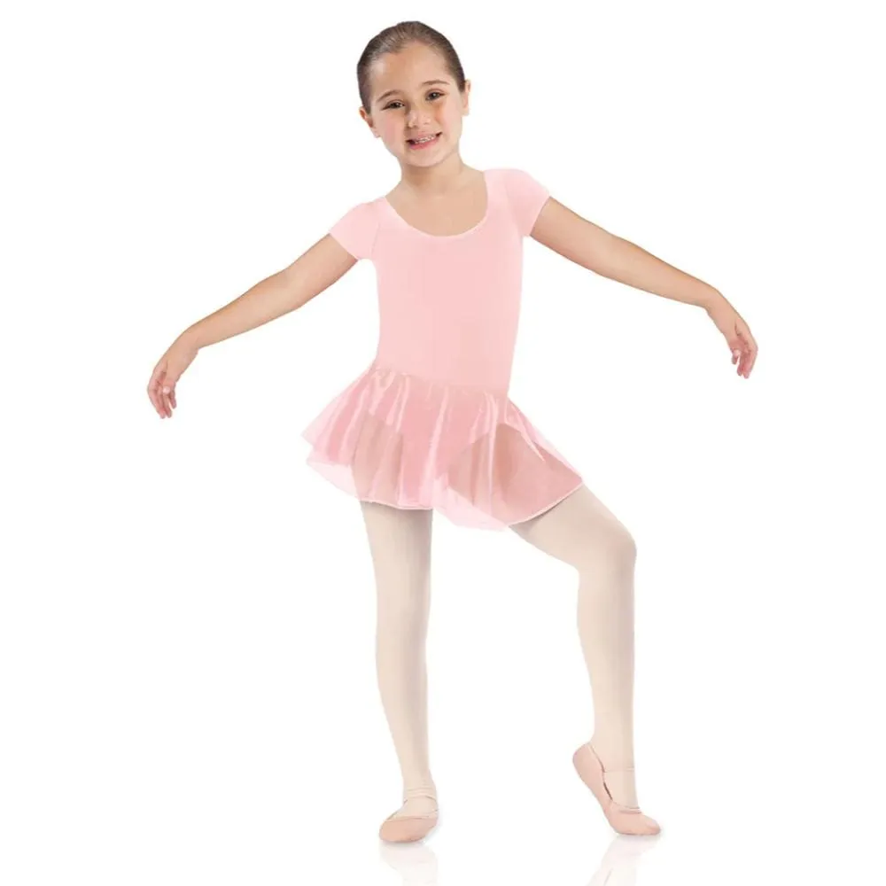 Leo's LD146CK Short Sleeve Dress Pink - Child
