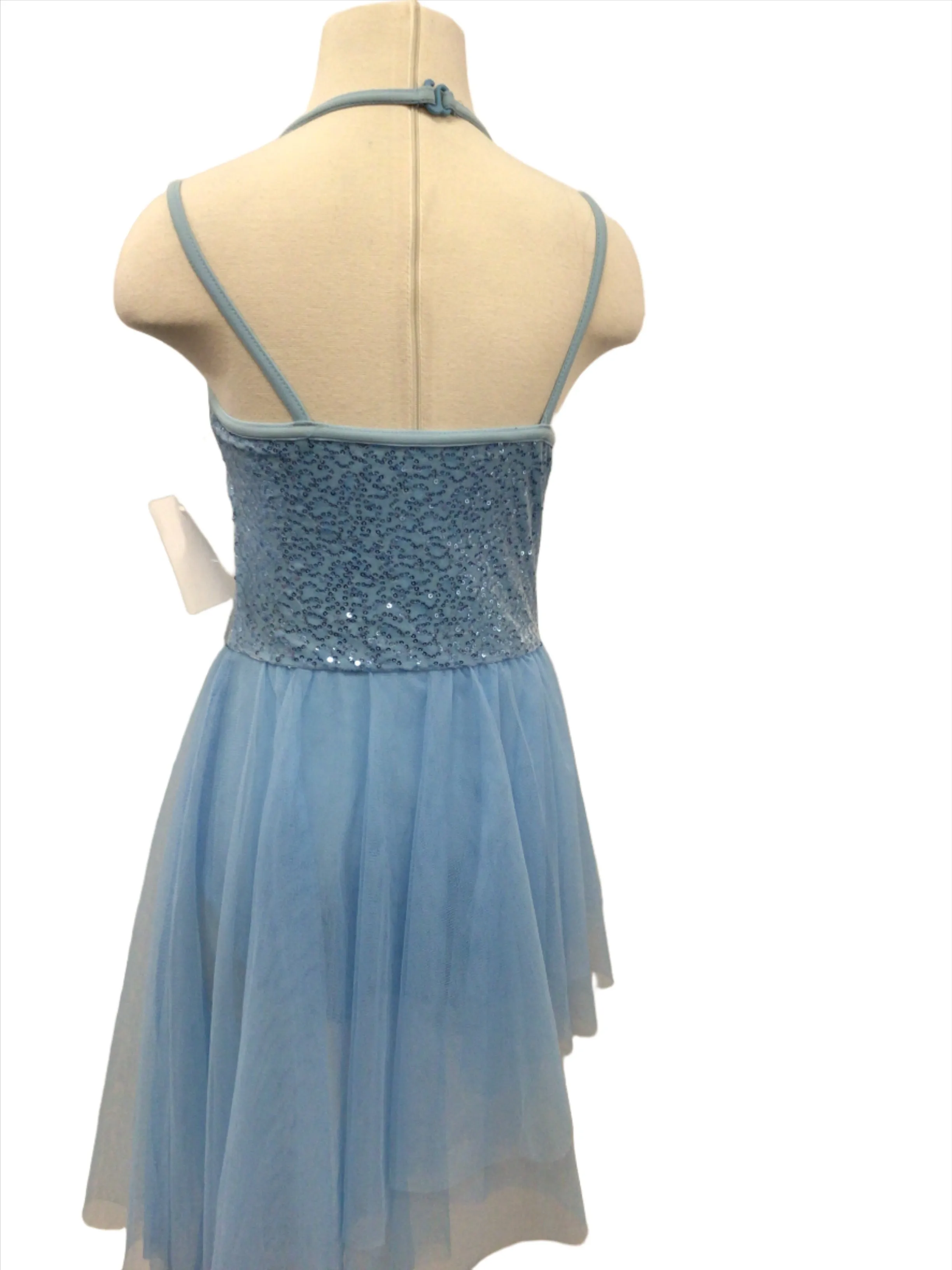 Light Blue Ballet Dress High Low Skirt