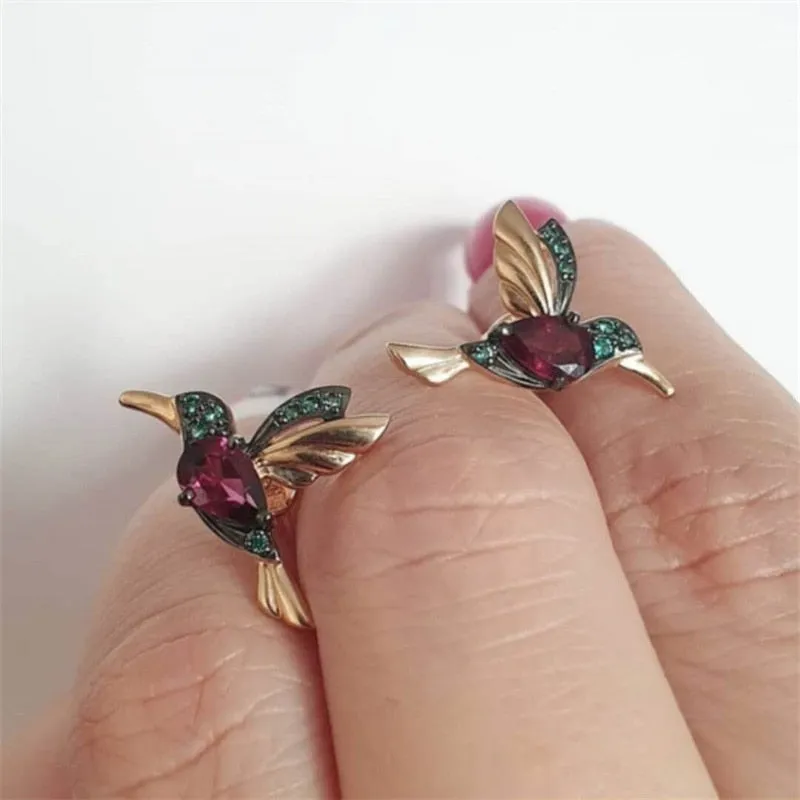 Little Bird Drop Long Hanging Earrings