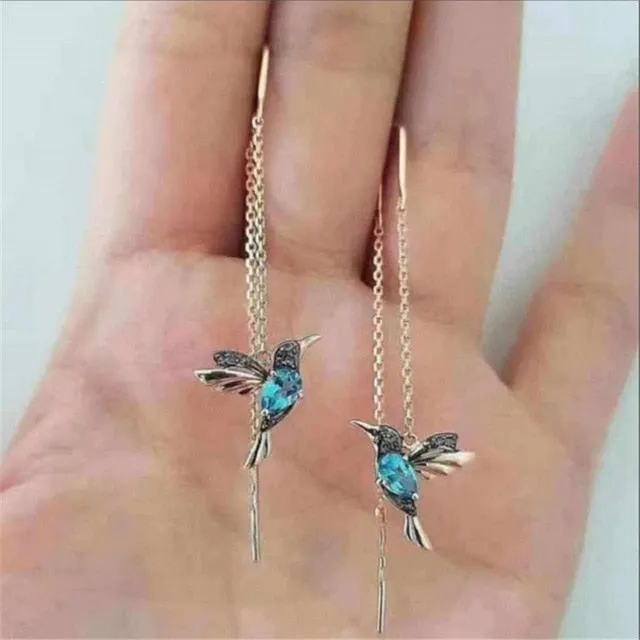 Little Bird Drop Long Hanging Earrings