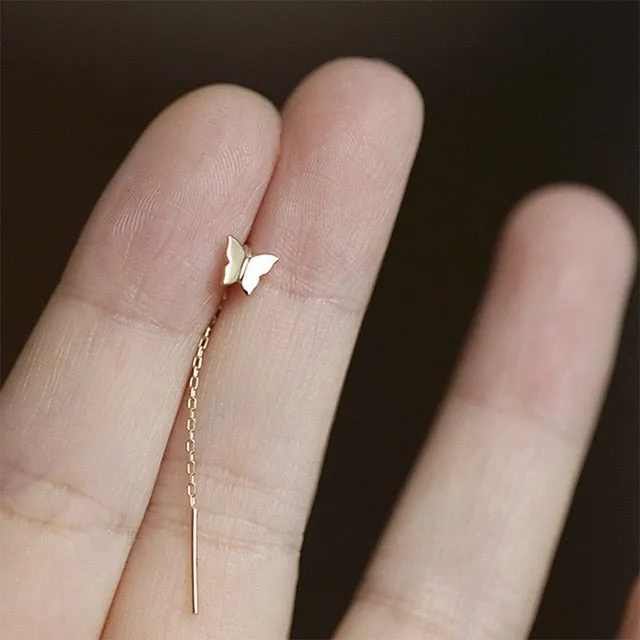 Little Bird Drop Long Hanging Earrings