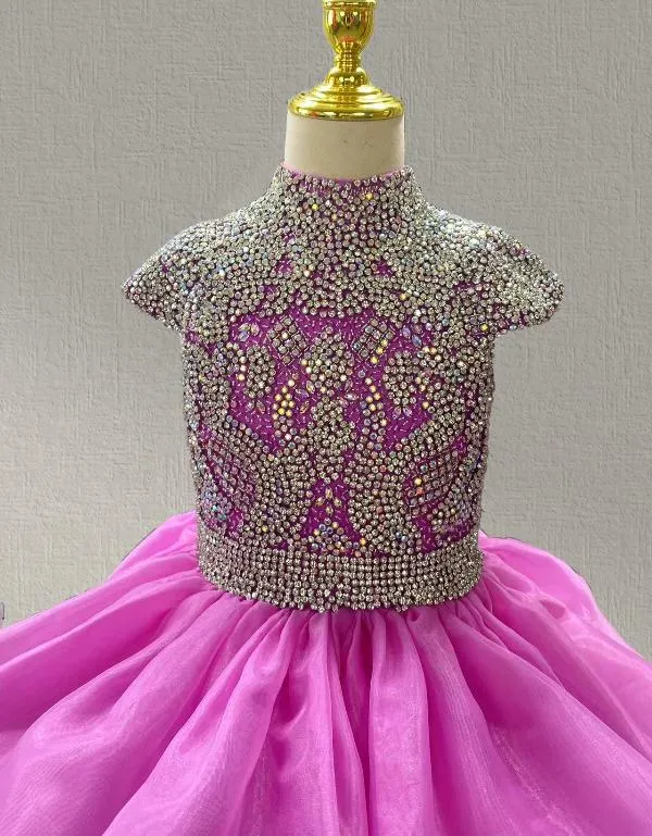 Little Girls Gorgeous Ball Gown with Beaded Bodice