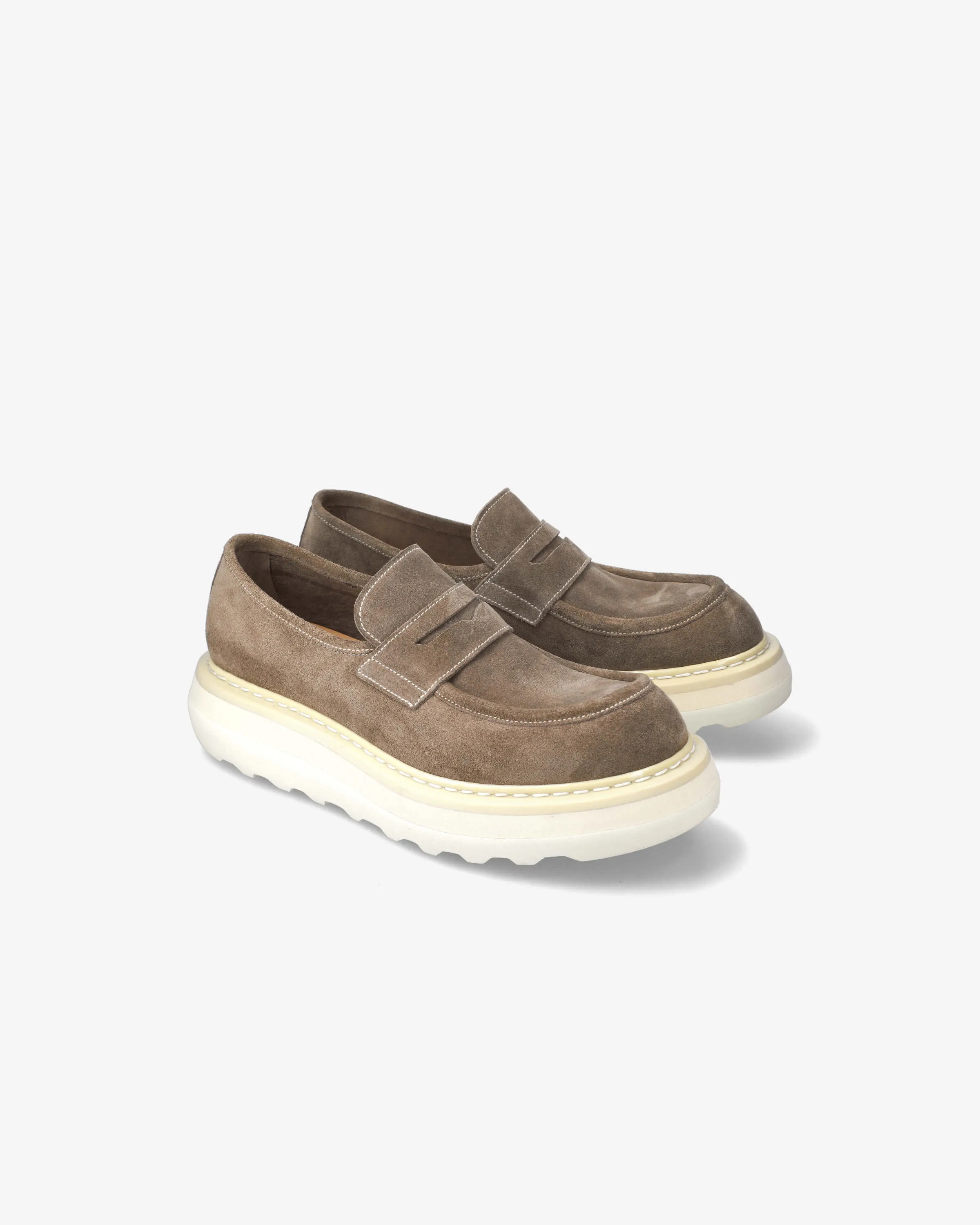 Loafer Over Cal 32161A Calfskin Leather Cobo Dark Bark