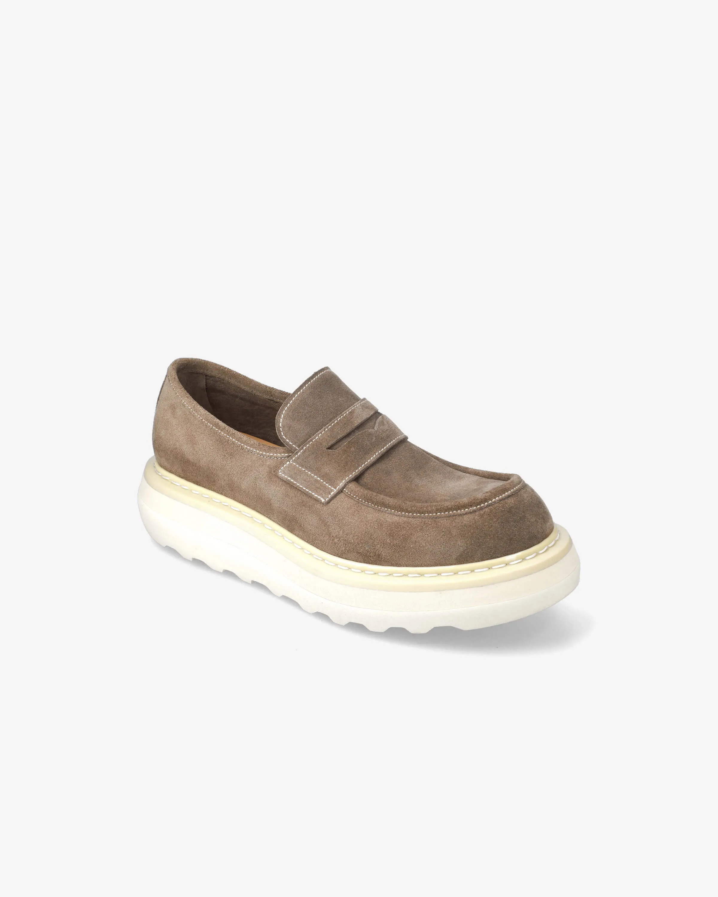 Loafer Over Cal 32161A Calfskin Leather Cobo Dark Bark