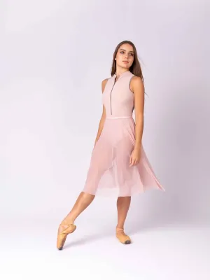 Long Mesh Skirt - Rose Pink