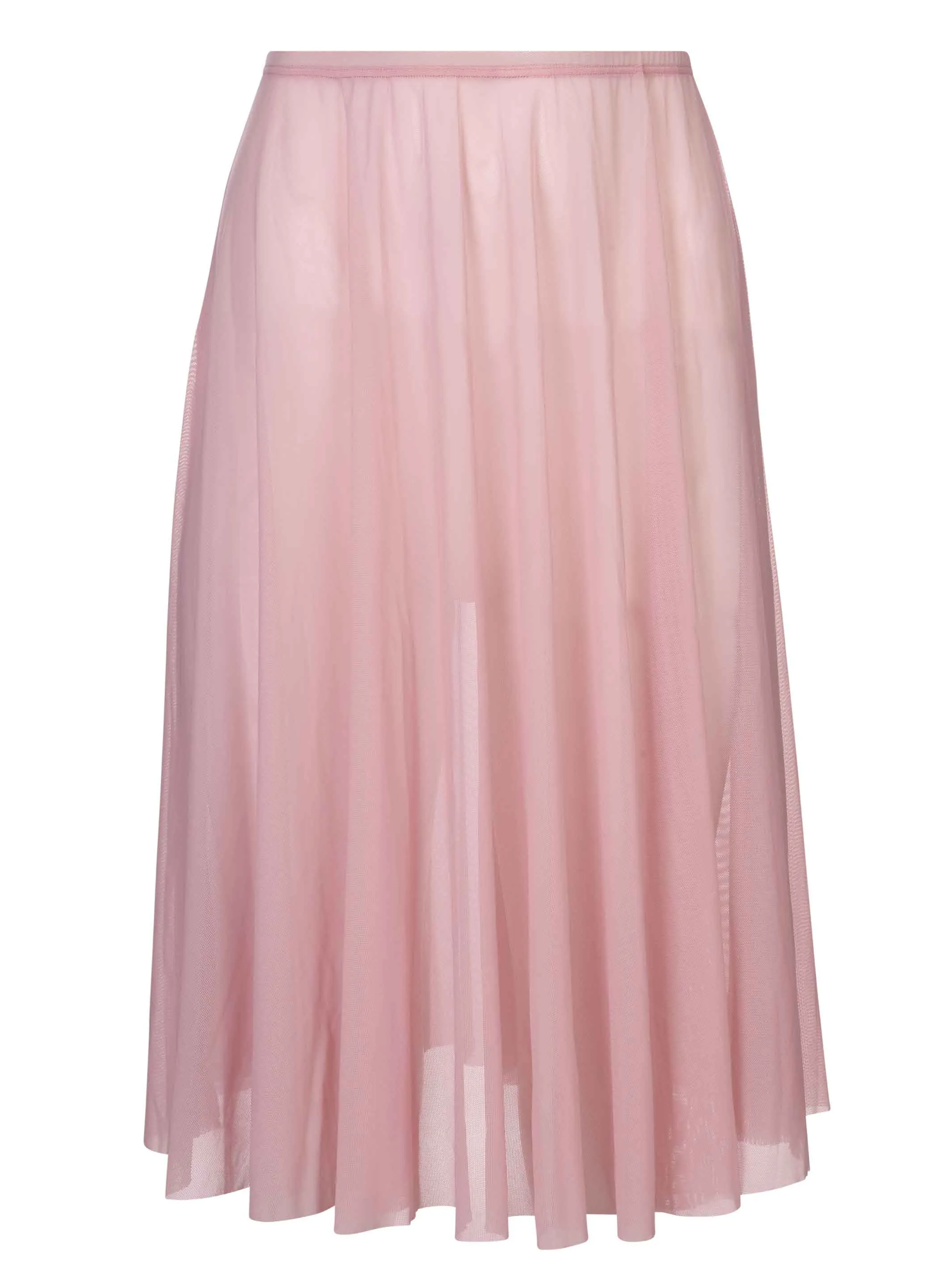 Long Mesh Skirt - Rose Pink