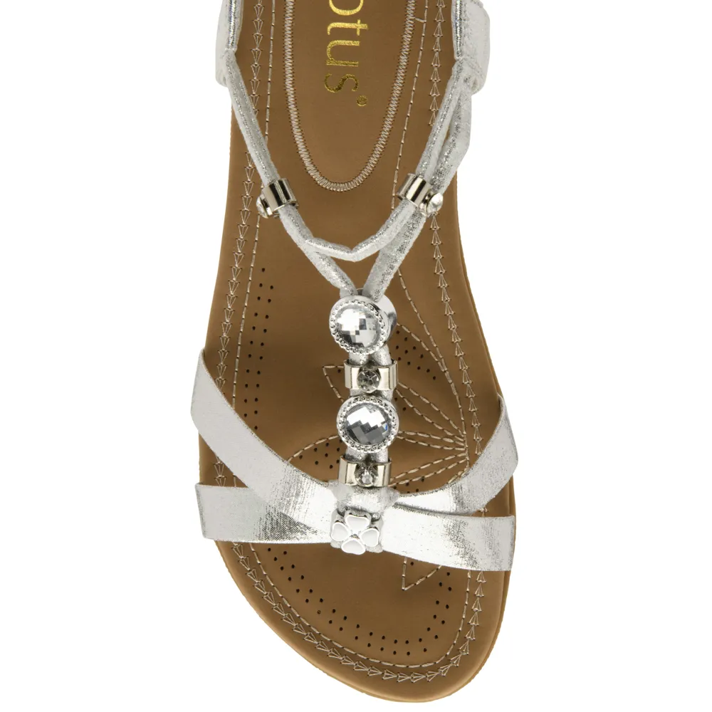 Lotus Bettina Silver Sandals