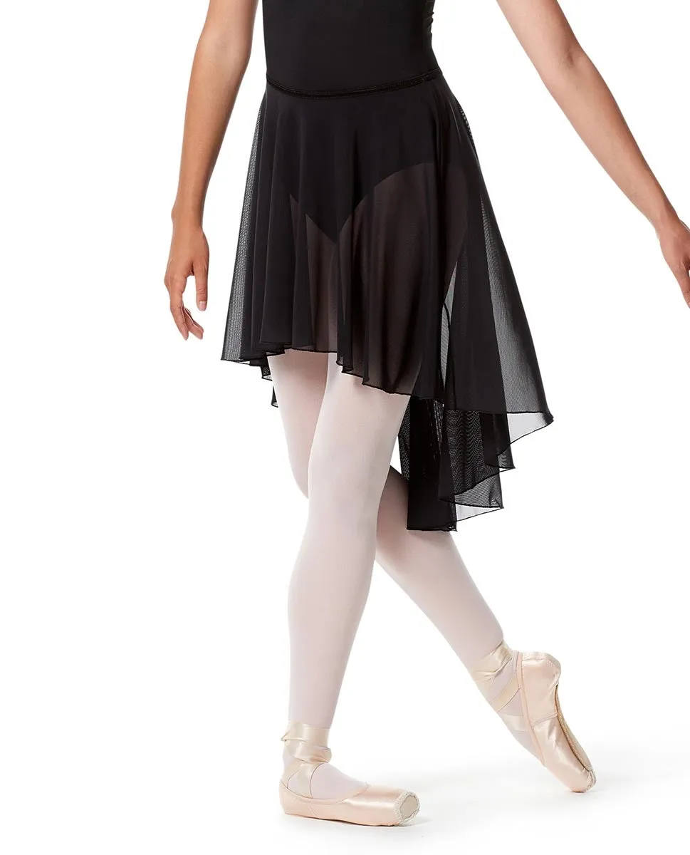 Lulli Dark Grey Lucrezia Mesh Long Skirt