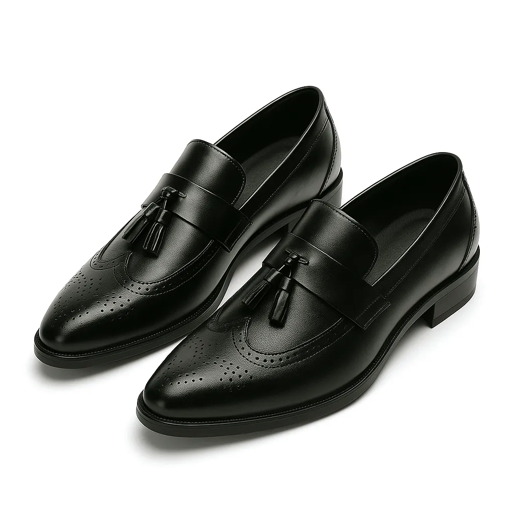 LumiNovi | The Tassel Leather Loafers