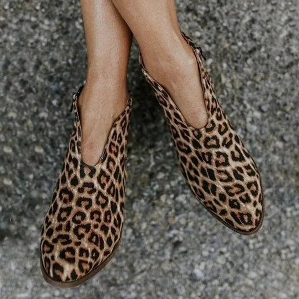 Lydiashoes Casual Zipper Short Boots