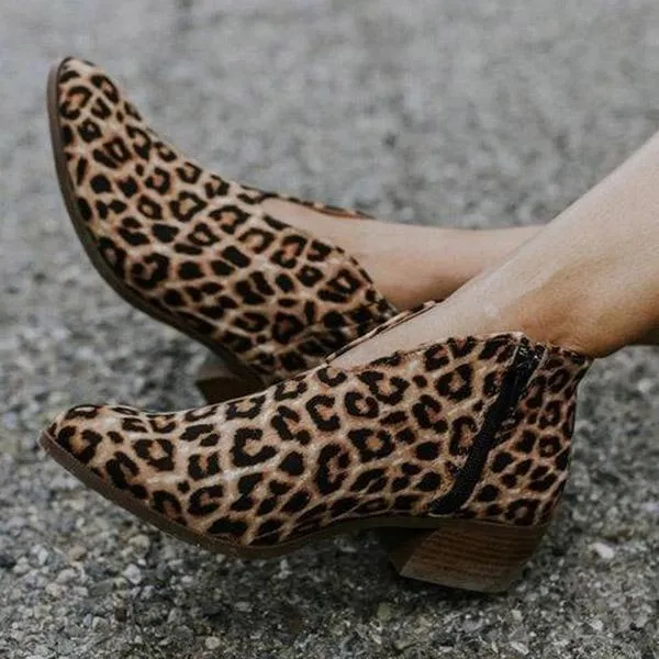 Lydiashoes Casual Zipper Short Boots