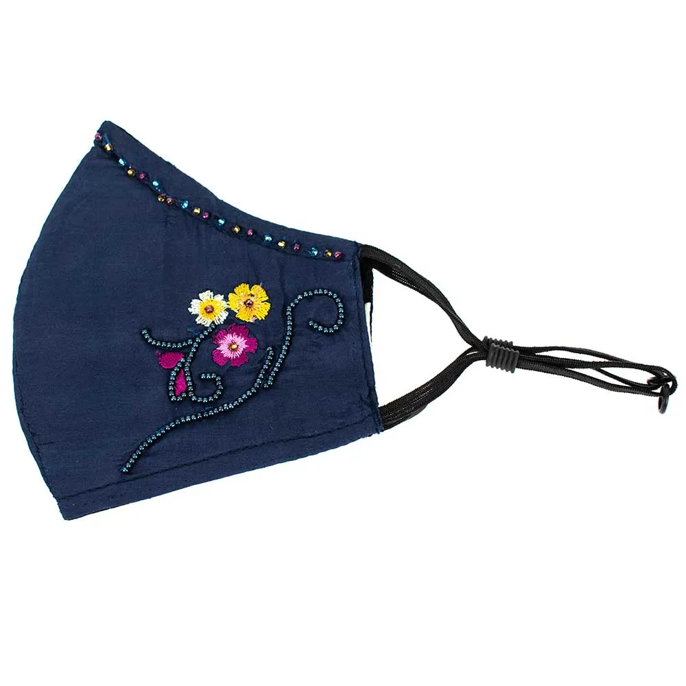 Mary Frances Dolphin Dance Beaded Face Mask