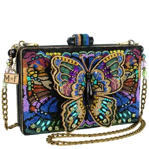 Mary Frances Kaleidoscope Beaded Crossbody 3D Butterfly Handbag Multi Bag New
