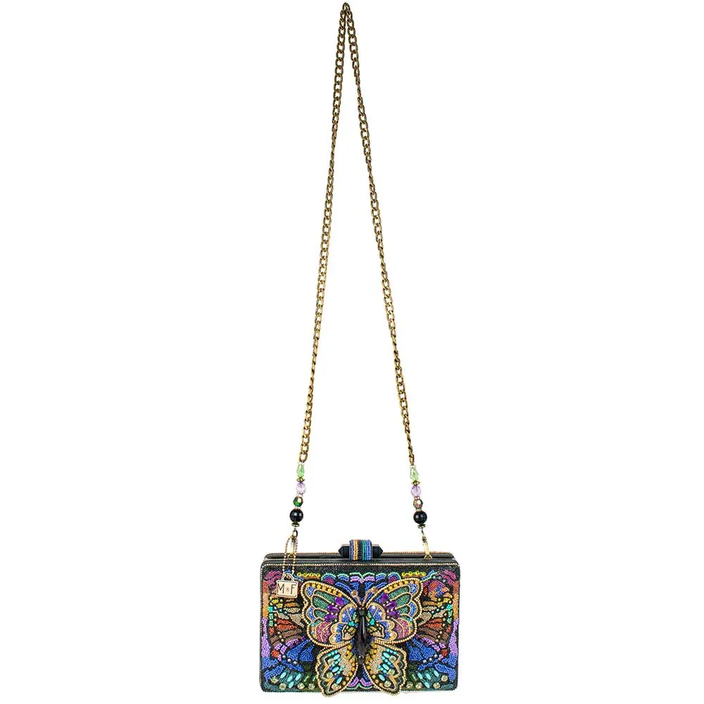Mary Frances Kaleidoscope Beaded Crossbody 3D Butterfly Handbag Multi Bag New