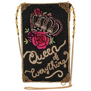 Mary Frances Queen of Everything Beaded Crossbody Phone Bag