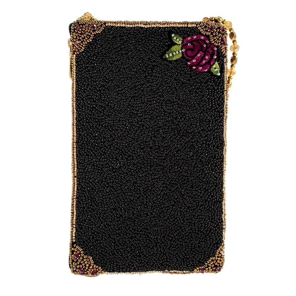 Mary Frances Queen of Everything Beaded Crossbody Phone Bag