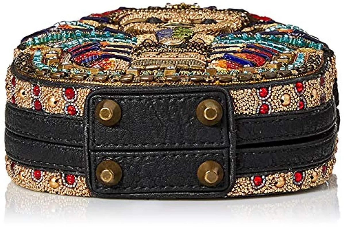 Mary Frances Tut Beaded Pharaoh Boy King Egypt Special Handbag Gold Black Bag New