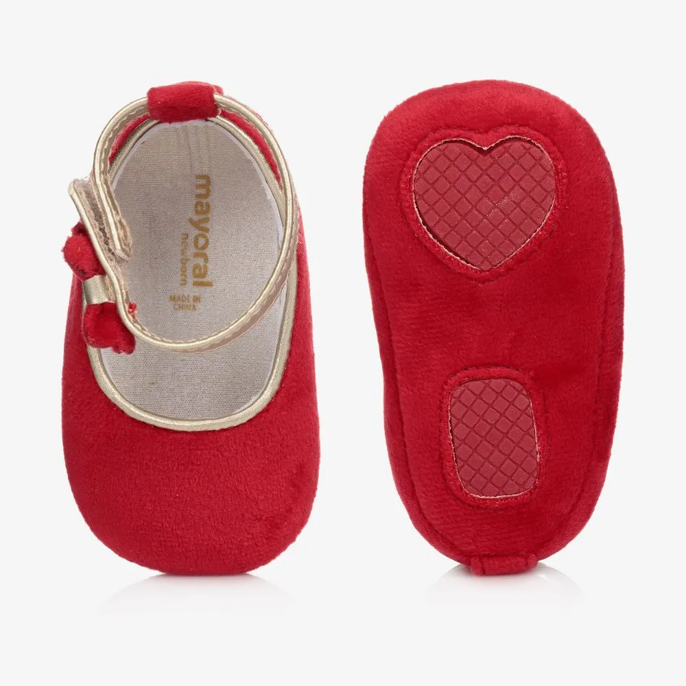 Mayoral Red Velvet Shoe
