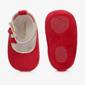 Mayoral Red Velvet Shoe