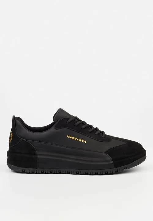 Mazerata Perlo 1 faux suede - black