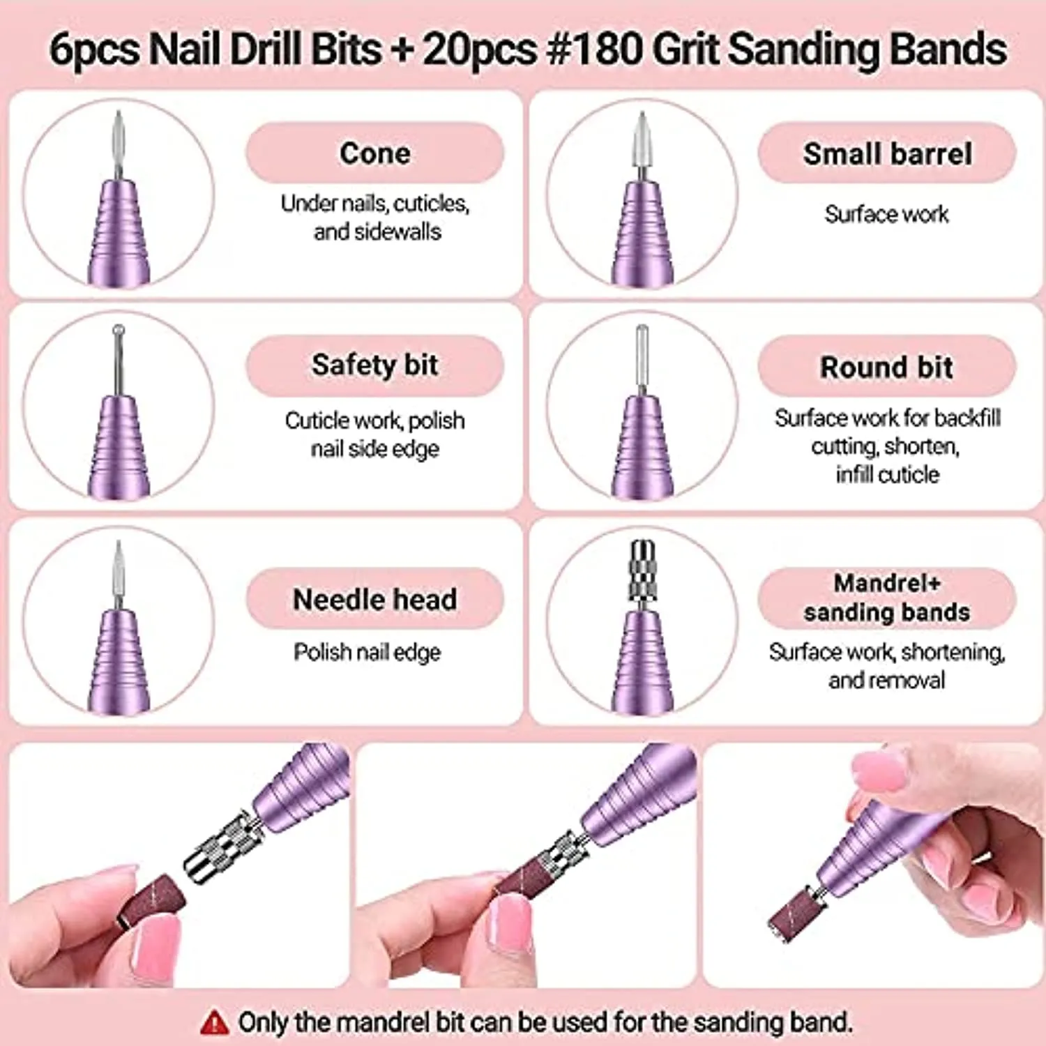 MelodySusie Nail Kit Set Professional Acrylic with Everything, Portable Electric Nail Drill, 48W UV LED Nail Lamp, 3D Nail Art Decoration, All-In-1 Compact Efile Electrical File Kit for Gel Nails