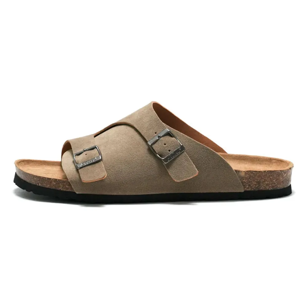 Men's Cork Slides: Men's Soft Beach Sandals, Couples' Outdoor Flats 36-45