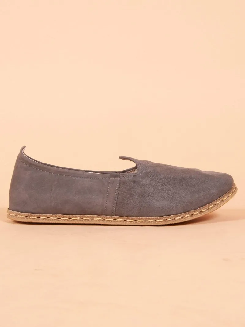 Men's Turkish Yemeni Loafers in Grey