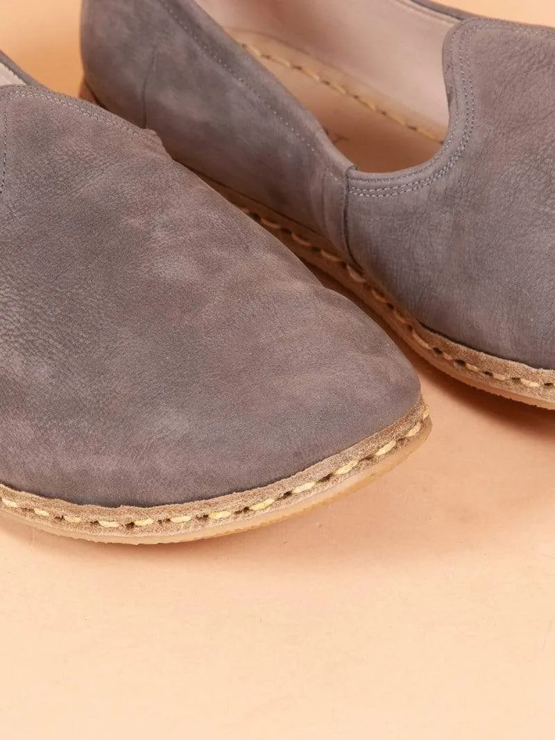 Men's Turkish Yemeni Loafers in Grey
