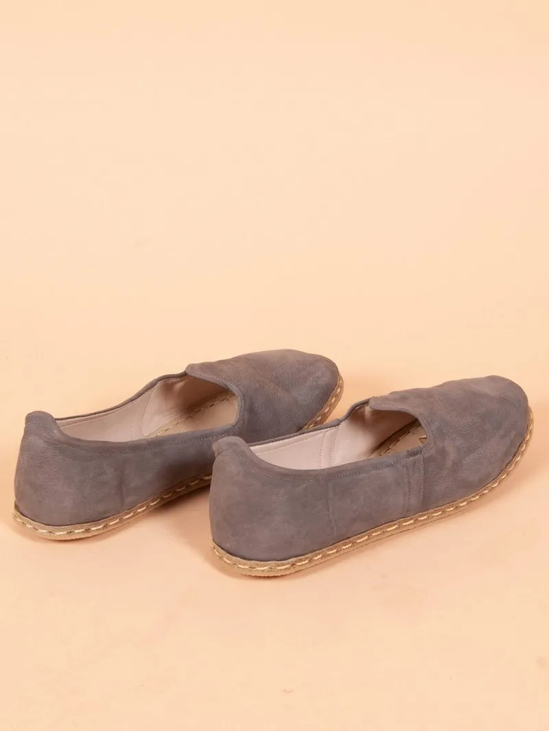 Men's Turkish Yemeni Loafers in Grey