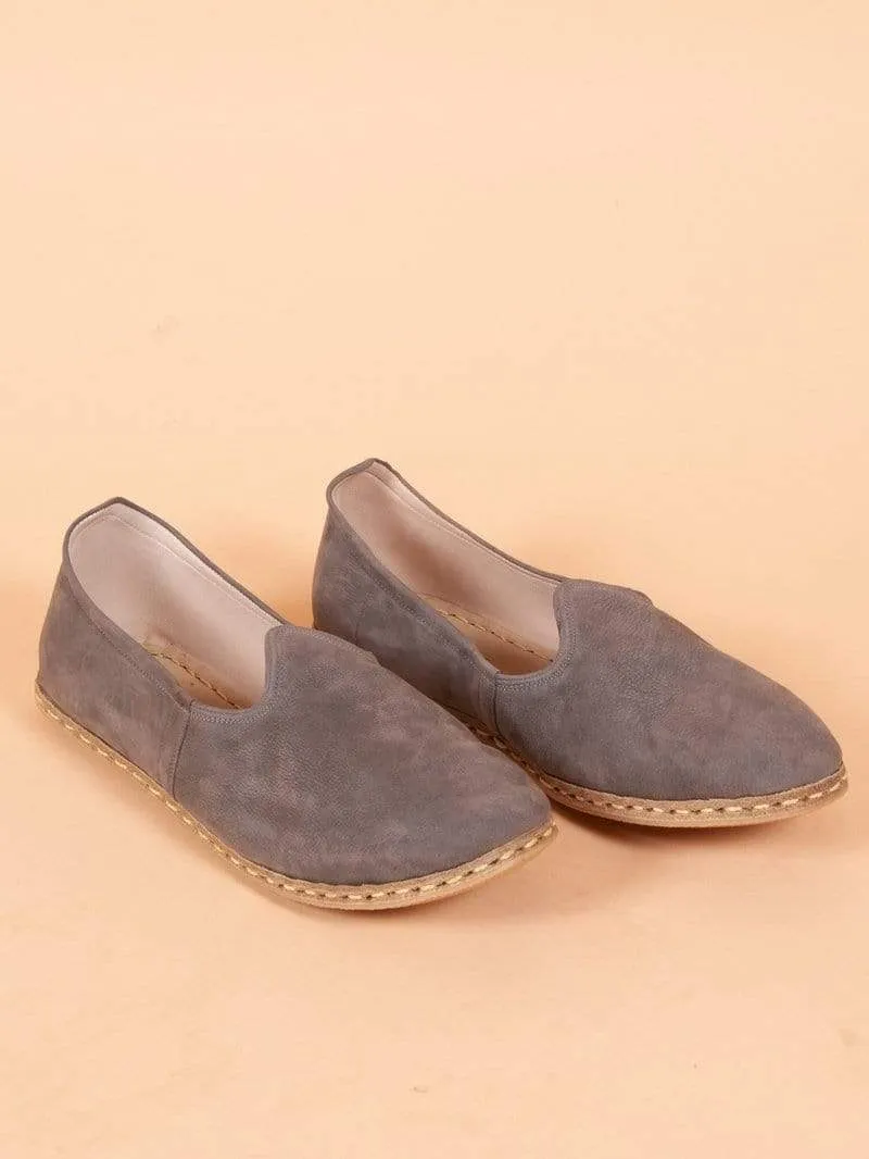 Men's Turkish Yemeni Loafers in Grey
