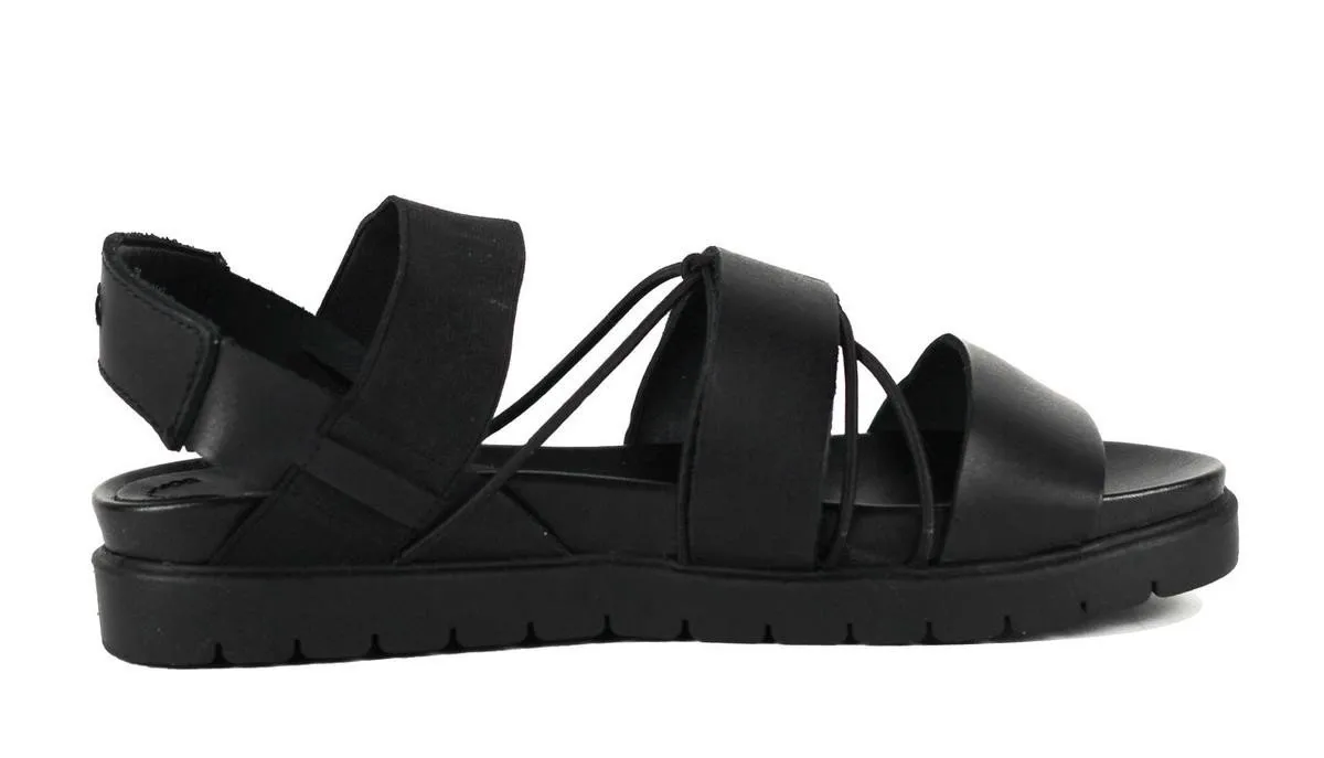 MIA Heritage Sea Black Leather Sandal BLACK