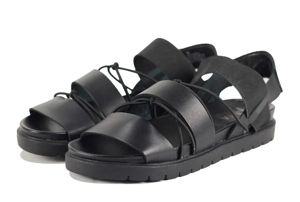 MIA Heritage Sea Black Leather Sandal BLACK