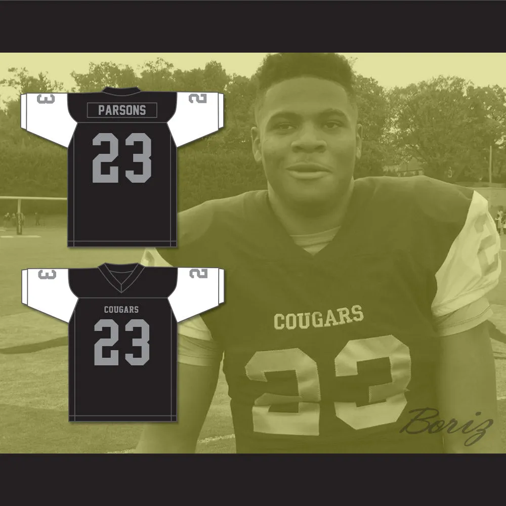 Micah Parsons 23 Harrisburg High School Cougars Black Football Jersey 2