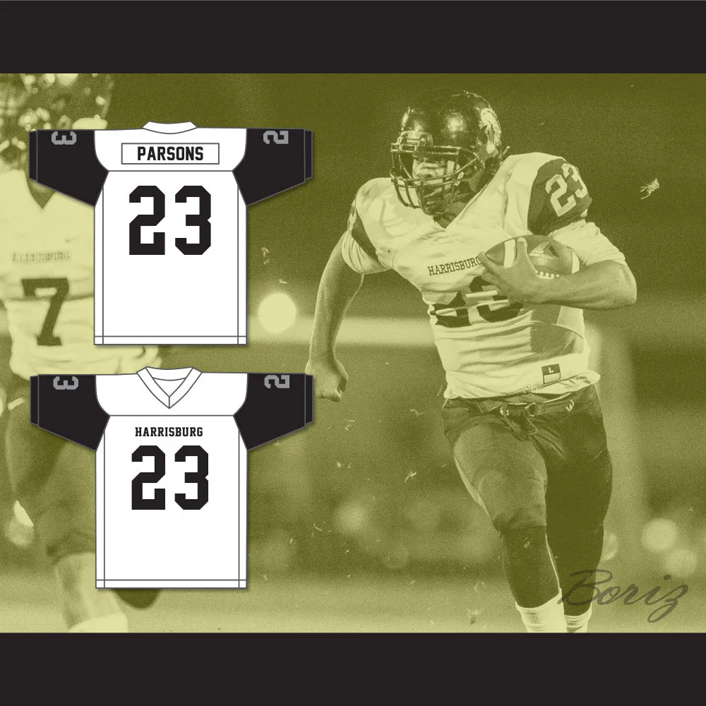 Micah Parsons 23 Harrisburg High School Cougars White Football Jersey 2