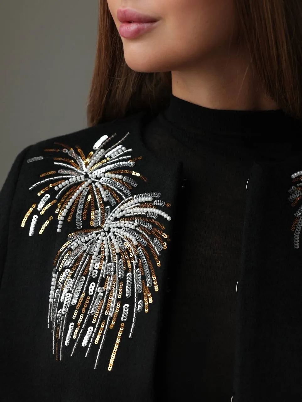 Midnight Celebration Embellished Cape