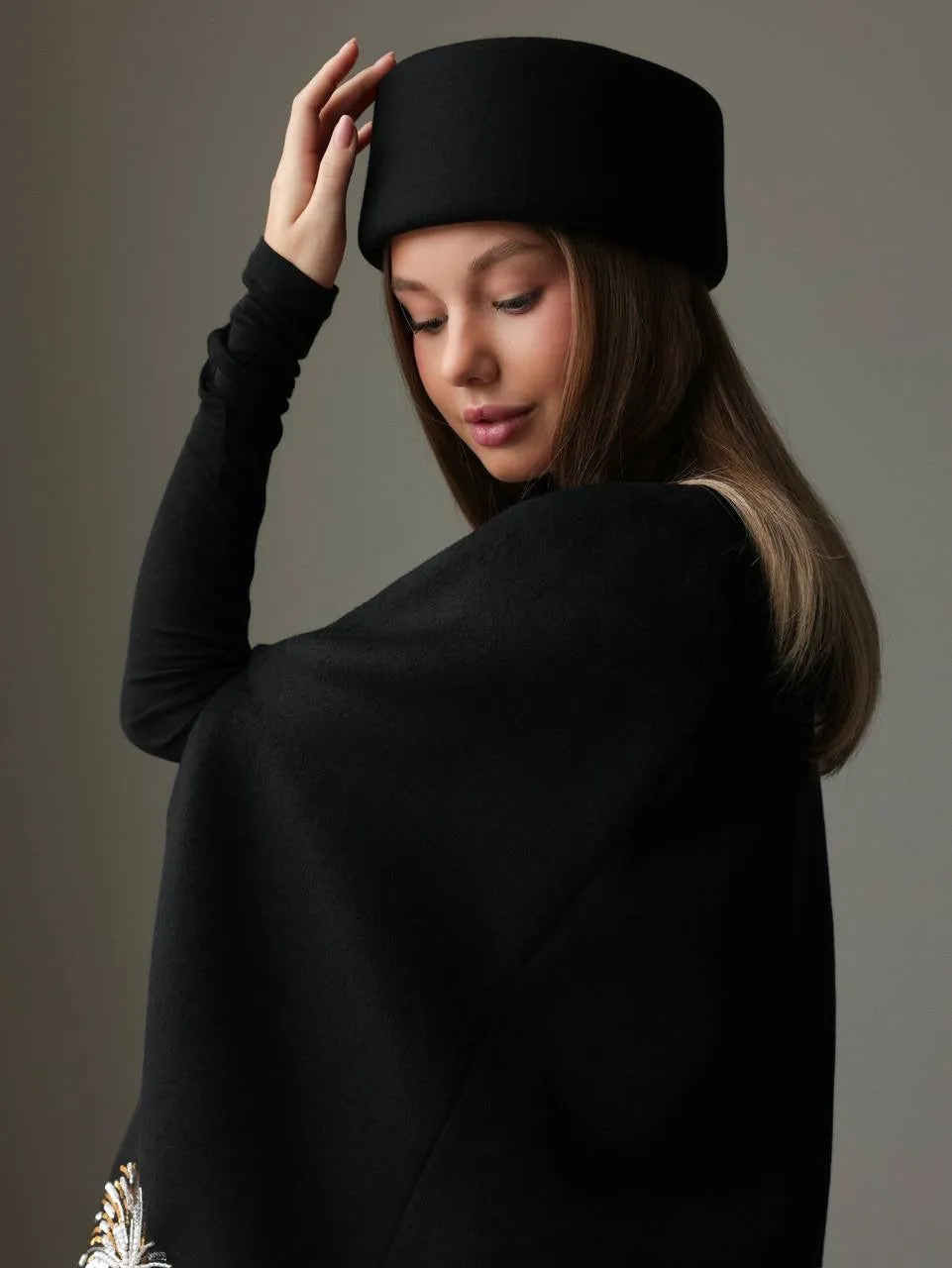 Midnight Celebration Embellished Cape
