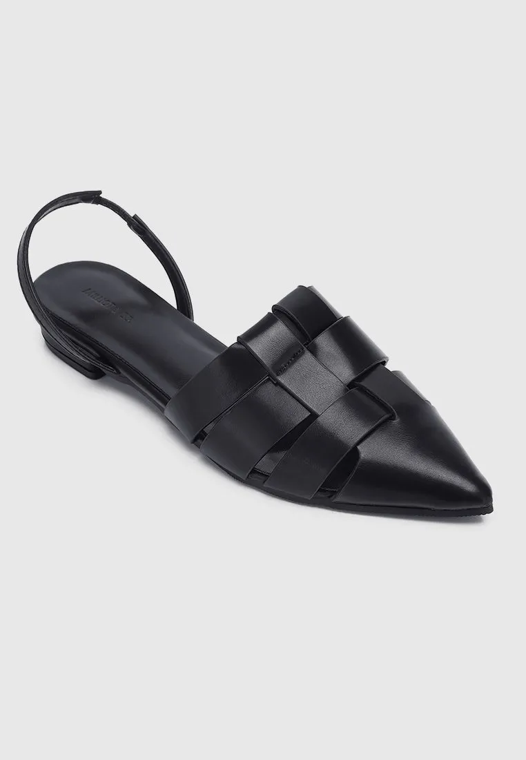 Miel Slingback Flats & Ballerina (Black)