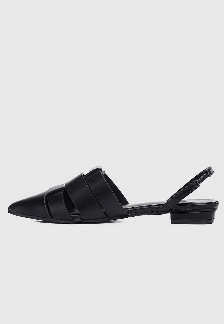Miel Slingback Flats & Ballerina (Black)