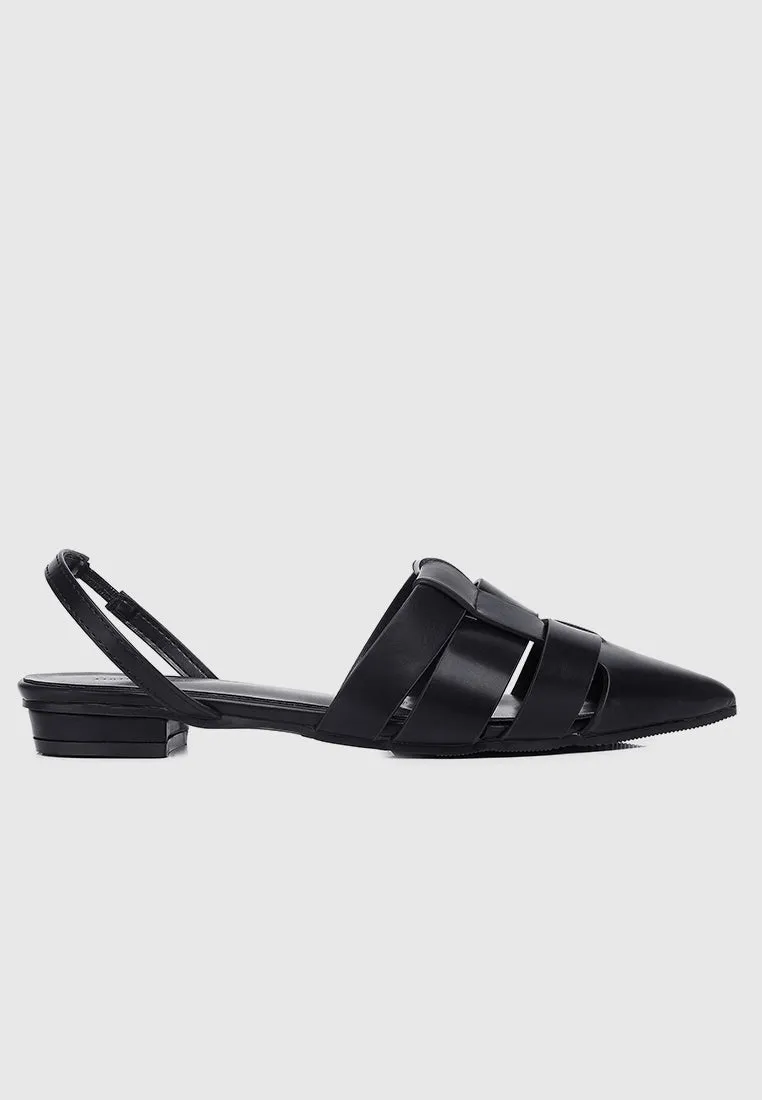 Miel Slingback Flats & Ballerina (Black)