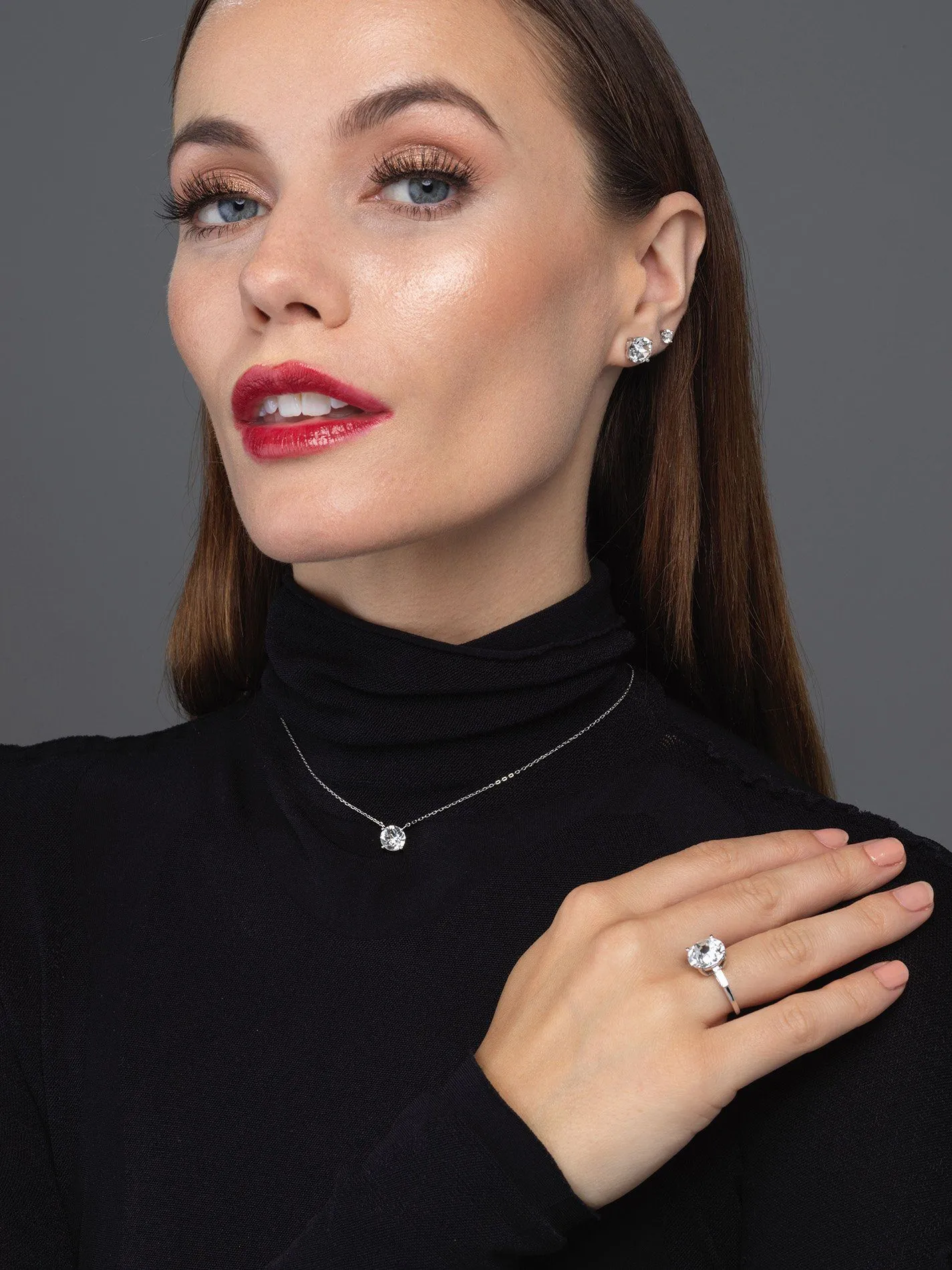 Mini Crystal Juliette Stud Earring