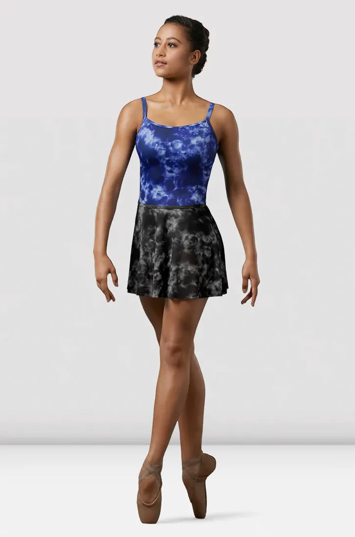 Mirella Black Watercolour Pull On Skirt