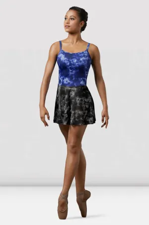 Mirella Black Watercolour Pull On Skirt