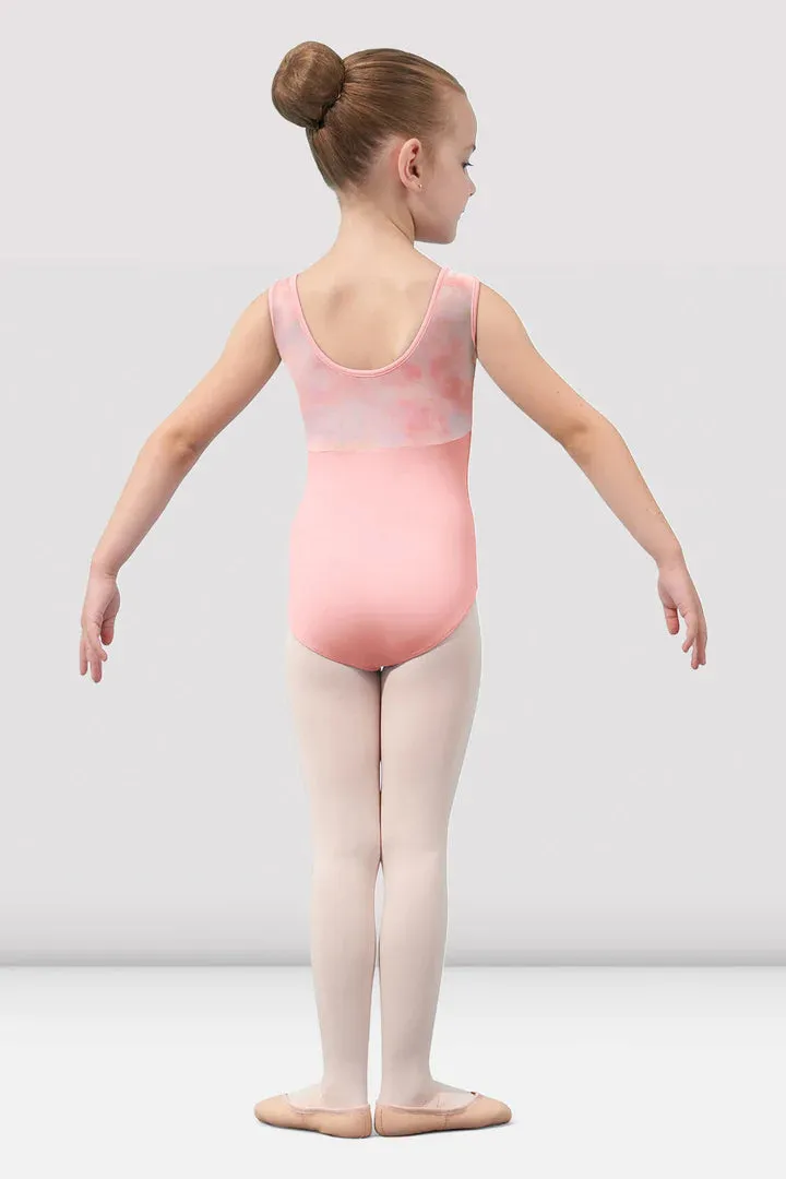 Mirella M482C Watercolour Tank Girls Leotard