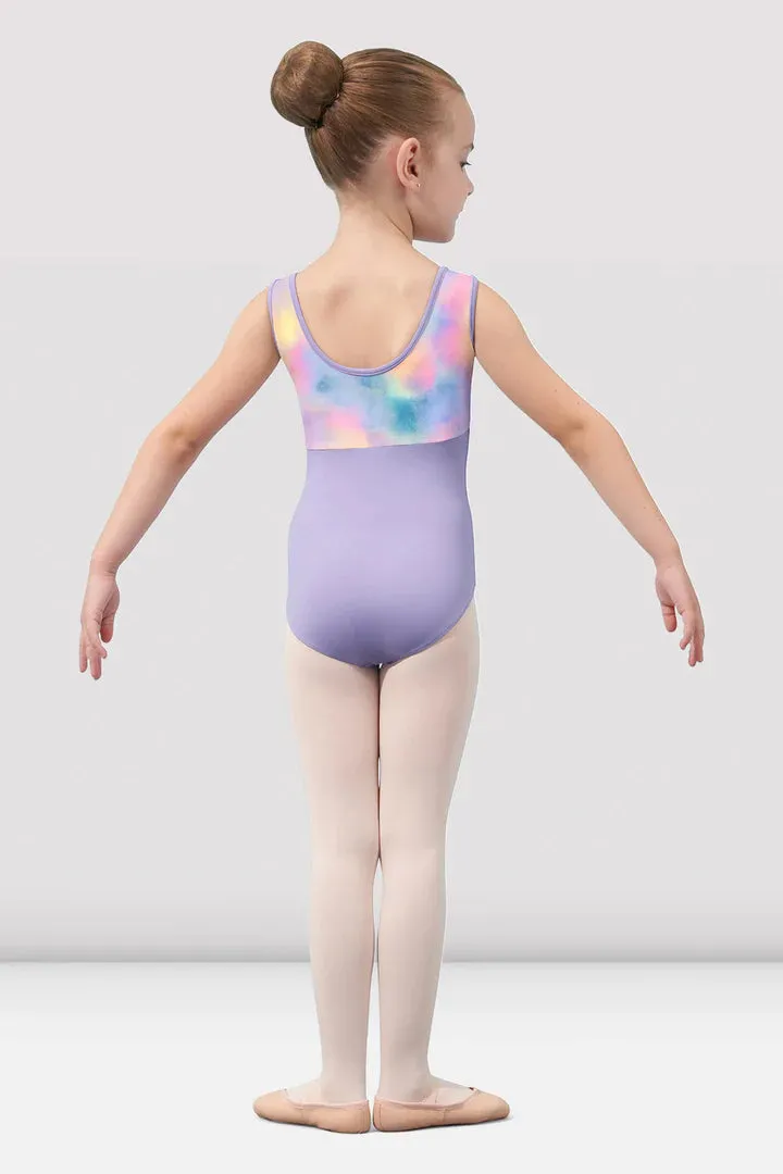 Mirella M482C Watercolour Tank Girls Leotard