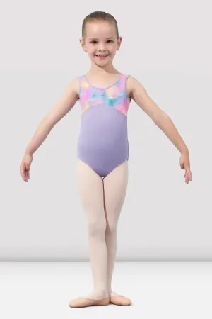 Mirella M482C Watercolour Tank Girls Leotard
